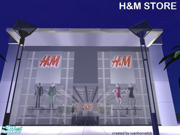 Sims 2 — H&M STORE by ivanhorvatsb — H&M STORE (Complete it furnishing and decorating)