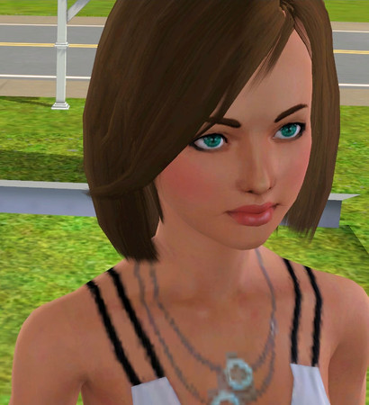 Sims 3 — Yuna free version by majdarts — FFX Yuna version2 skintone peggy eye contacts