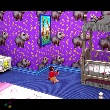 Sims 3 — Jungle 01 by Flovv — Pattern made from Vuduberi's picture. Kids will sure like it in their rooms or on their