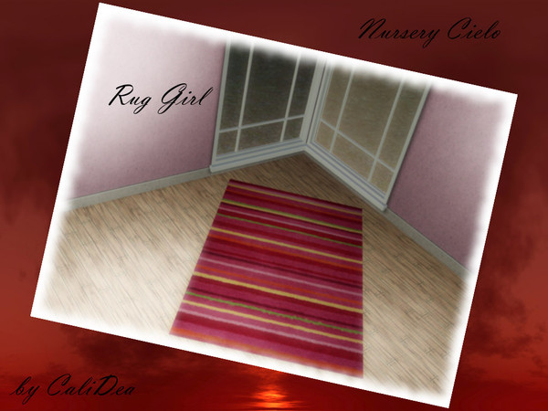 Sims 3 — Nursery Cielo Rug Girl by CaliDea — Nursery Cielo Rug Girl