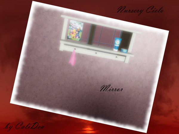Sims 3 — Nursery Cielo Mirror by CaliDea — Nursery Cielo Mirrorb (with Slots)
