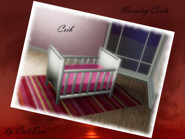 Sims 3 — Nursery Cielo Crib by CaliDea — Nursery Cielo Crib