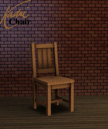 Sims 3 — A Sturdy Dining Chair by KadriWright — Surprisingly, this is a chair. I'm pretty proud of it. Not just because I