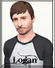 Sims 3 — Logan Marshall by ShelboTron — Logan is that mysterious guy who sits in the back of class and just broods. But