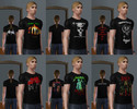 Sims 3 — Metal Shirts by Billy_Shears — A collection of 6 Heavy Metal Band T-Shirts including Slayer, Metallica, Black