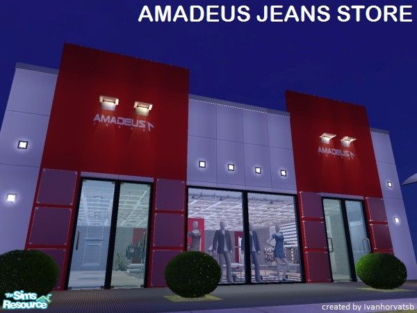 Sims 2 — AMADEUS JEANS STORE by ivanhorvatsb — AMADEUS JEANS STORE (Complete it furnishing and decorating)