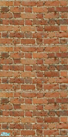 Sims 2 — Brick Pitted by katalina — Pitted brick wall, can also be used in an industrial setting. Enjoy!