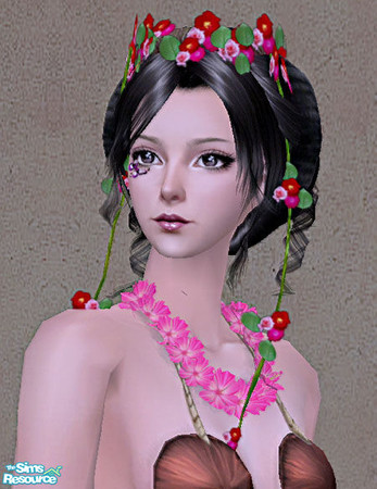 Sims 2 — Flower Wreath Set - Redrose by Daislia — A set of 4 wreathes as accessories for your AF and EF sims to enjoy!