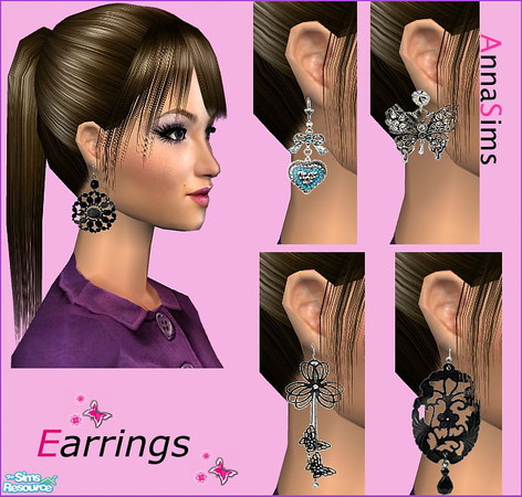 Sims 2 — 5 New Earrings by Anna by annasims2 — 5 New Earrings by Anna