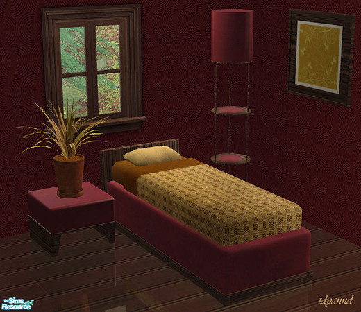 Sims 2 — TC 106 Kaja Bedroom - Bed by tdyannd — 