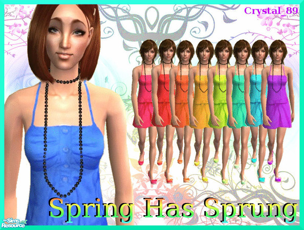 Sims 2 — Spring Has Sprung by crystal_89 — Well I decided it was about time to bring out some more clothing, so I came