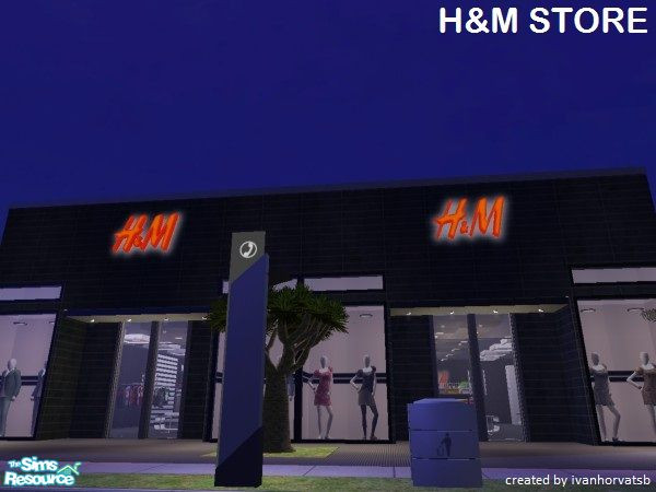 Sims 2 — H&M STORE by ivanhorvatsb — H&M STORE (Complete it furnishing and decorating)