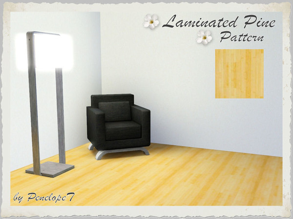 Sims 3 — Laminated Pine Pattern by PenelopeT — This pattern can be found under the 'Woods' category in game. Enjoy!