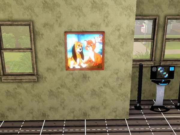 Sims 3 — The fox and the hound lovely by paterdave2 — Painting The fox and the hound lovely Part of the Fox and the hound