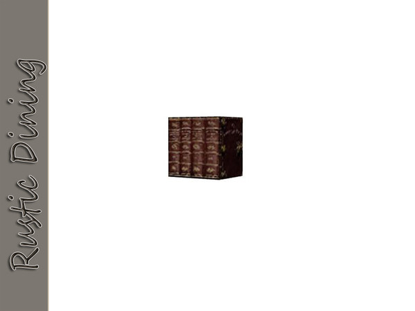 Sims 3 — Rustic Dining Books by Angela — Rustic Dining Books. Made by Angela@TSR (2010) Please don't clone my meshes or
