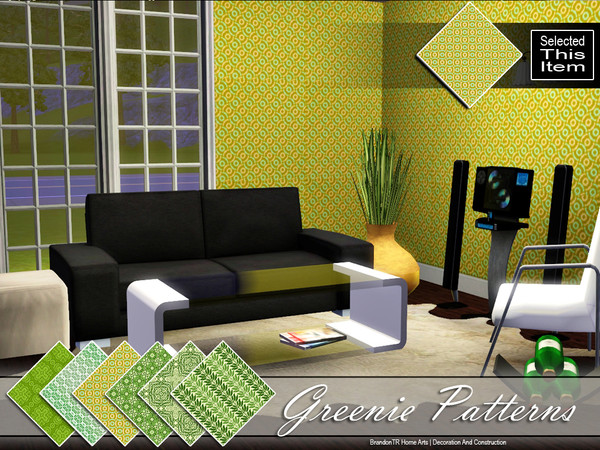 Sims 3 — Greenie1 (Pattern) by brandontr — BrandonTR at TSR