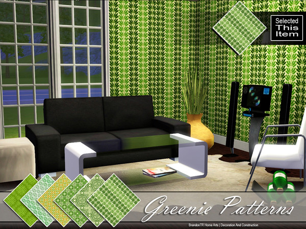 Sims 3 — Greenie3 (Pattern) by brandontr — BrandonTR at TSR