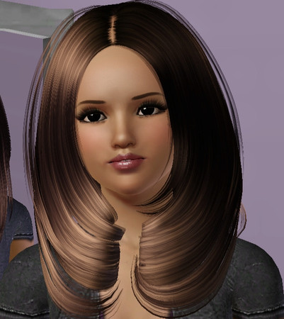 Sims 3 — Denise by Precious_Sims — Denise Hair:Peggy Eyes:Default HOT by Briddy G Skintone:Heiret Lipstick by yu618lin