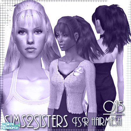 Sims 2 — S2S 'Diana' hair - New Mesh by sims2sisters — Available for your female sims from child to elder.