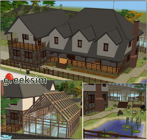 Sims 2 — Small Farmer House by greeksim — UNFURNISHED LOT. This lot is what your farmers sims need. Some fruit trees and
