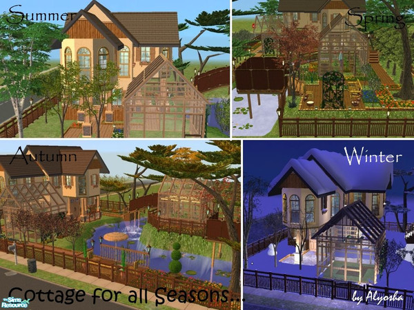 Sims 2 — Cottage for all Seasons by Alyosha — Welcome to the Cottage for all Seasons! Features a cottage good for any