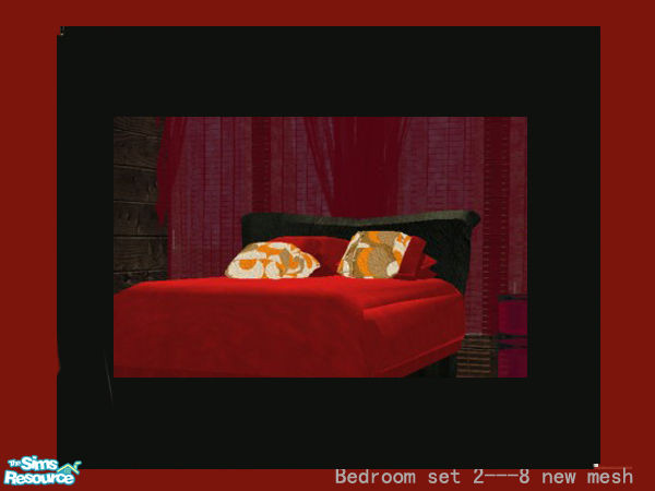 Sims 2 — Bedroom set 2 -  deco pillow by huabanzhu — 