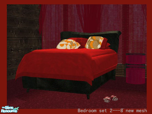 Sims 2 — Bedroom set 2 -bed by huabanzhu — 