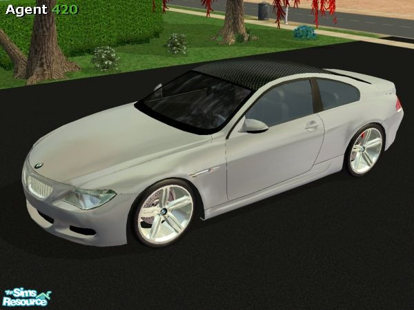 Sims 2 — BMW M6 Cold Silver Metallic Paint by Agent420 — A BMW M6 with Cold Silver Metallic Paint. Mesh by Tre Zillah.