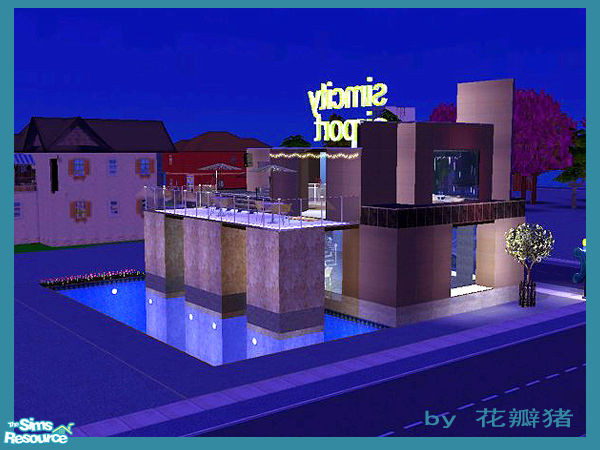 Sims 2 — Das Cafe by huabanzhu — 