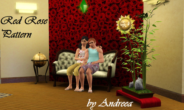 Sims 3 — red roses by oldmember_tinsel4u — It's perfect for a wallpaper to stile up your home! Enjoy!
