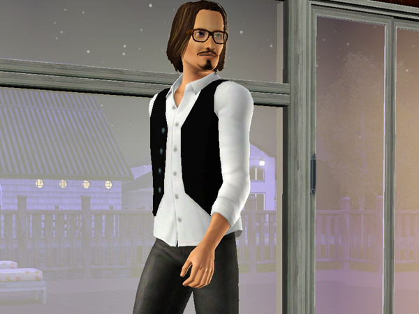 Sims 3 — Johnny Depp by Tyty30 — By Tyty VeryImportantSims Johnny Depp Wear EA Hair EA store : La bonne vague :