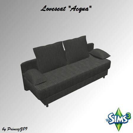 Sims 3 — LoveseatAcqua by Princezz89 — No Description