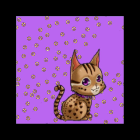 Sims 3 — Cat 05 by Flovv — Nice pattern with cat. (The original picture is from Vuduberi!)