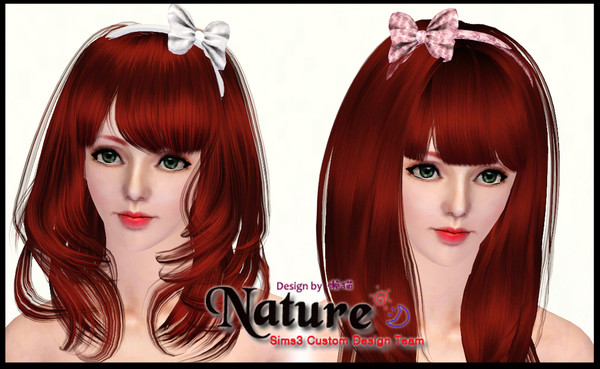 Sims 3 — miao-hudiejiefagu4 by yu618lin —  Butterfly knot hair accessories ... It is my first time to make a hair