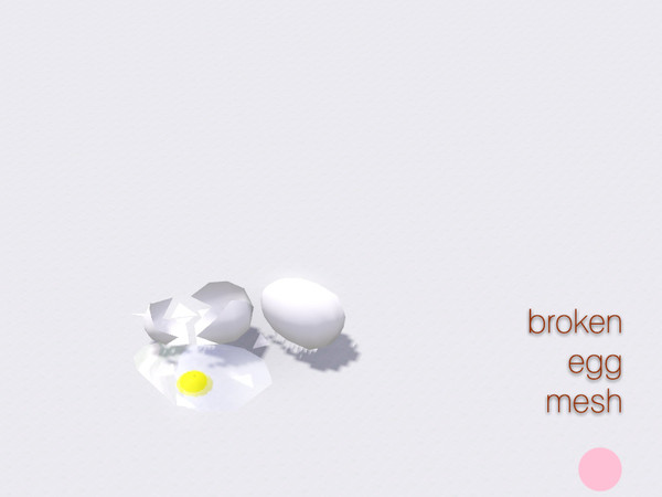 Sims 3 — Broken Egg Mesh by DOT — Broken Egg Mesh by DOT of The Sims Resource