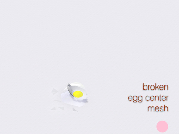 Sims 3 — Broken Egg Center Mesh by DOT — Broken Egg Center Mesh by DOT of The Sims Resource