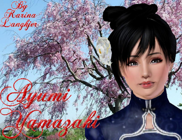 Sims 3 — Ayumi Yamazaki by karinalangkjer — She's a traditional japanese woman, which merits honor and duty. She loves