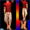 Sims 2 — Popped Collar, bermuda shorts & sandals for BBv2 by ten323210 — this is new generation for the bodybuilder