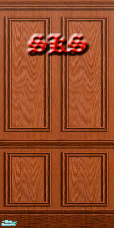 Sims 2 — Discovery! - a collection of singles - Red Oak Paneling by 71robert13 — This red oak paneling was discovered