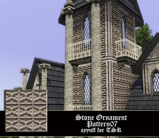 Sims 3 — Stone Ornament07 by ayyuff — 