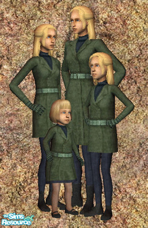 Sims 2 — Mother And Daughters Match set 1 by annam — Mother daughter fall set