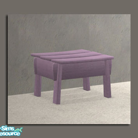 Sims 2 — TOT Short Coffee Table Purple by DOT — TOT Short Coffee Table Purple. Matching \'Touch Of Teak\' in-game bed.