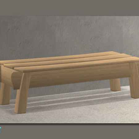 Sims 2 — TOT Long Coffee Table Light Wood by DOT — TOTLong Coffee Table LightWood. Matching \'Touch Of Teak\' in-game