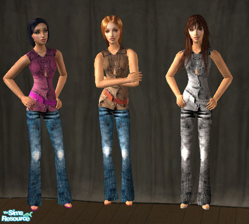 Sims 2 — Sexy outfit by 12sandra11 — See individual items for bigger pics. Remember to download mesh from Simchic. Enjoy!