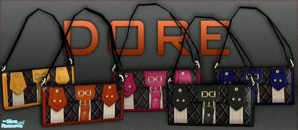 Sims 2 — DorePocketBook by ayabaka123 — classic look with a fresh and in-your-face glamour studded leather that has