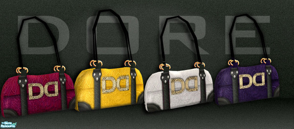 Sims 2 — Dore-purses by ayabaka123 — Dore makes high embroidery on this purse with strong leather detail and brightly
