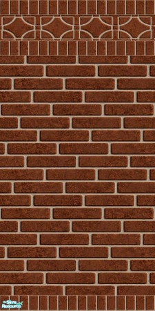 Sims 2 — Fancy Brick 4 by hatshepsut — Part of the Fancy Brick wall collection