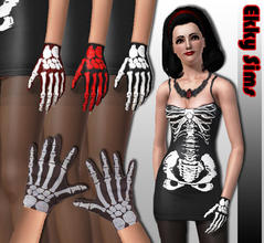 Sims 3 — Skeleton Gloves by Ekky_Sims — 