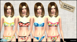 Sims 2 — Elder Female Cute Swimwear set by risarisa666 — Pose by May Pink http://honeypetal.hanabie.com/ **thanks May**