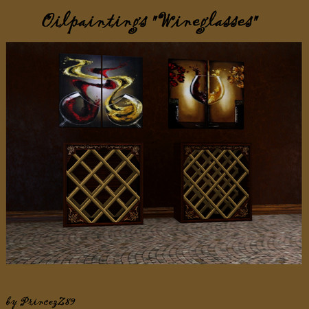 Sims 3 — Oilpaintwineglass by Princezz89 — 